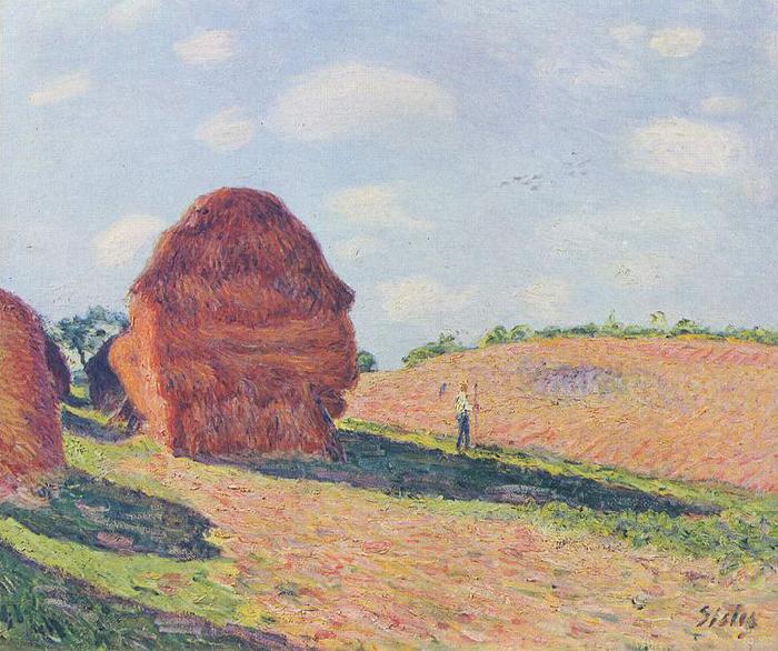 Alfred Sisley Die Strohmieten France oil painting art